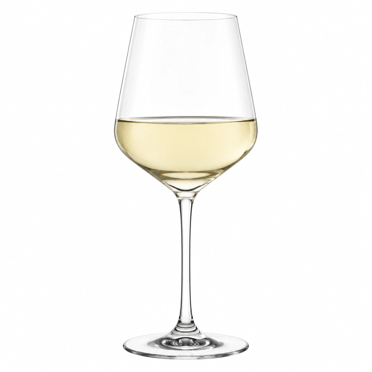 Copa de vino 450 ml de vidrio transparente con tallo - para vino blanco